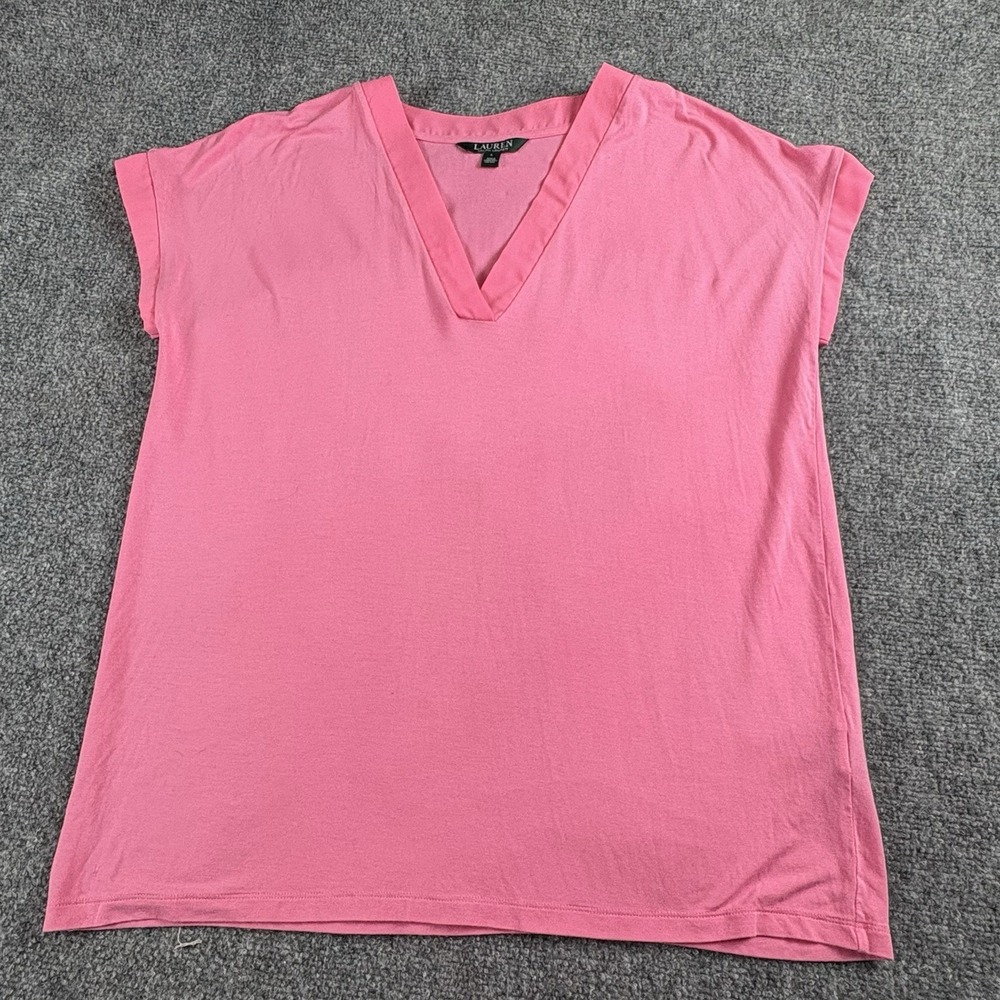 LRL Lauren Ralph Lauren Top Women L‎ Pink Preppy Minimalist Office Cottagecore